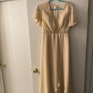 Champagne Bridesmaid Dress